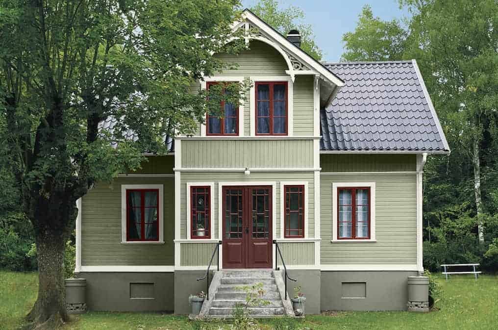 Referensjobb "Trähus i äldre stil" utfört av Gårda Måleri