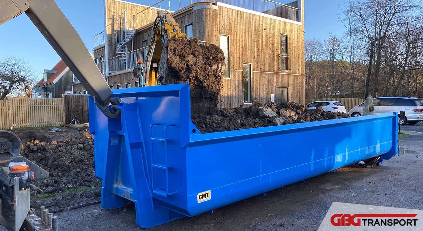 Referensjobb "Kontakta oss och beställ transporttjänster för schakt och/eller nytt material." utfört av Göteborgs Transport & Schakt