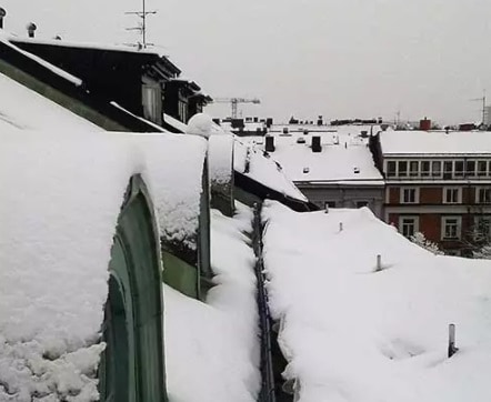 Referensjobb "Snöskottning" utfört av UTE Tak Stockholm AB