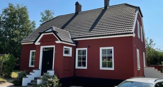 Referensjobb "Putsad fasad med stil och finess" utfört av Byggproffs Skåne AB