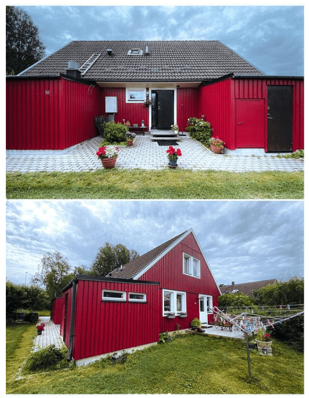 Referensjobb "Fasadrenovering, Järfälla" utfört av VK Bygg AB