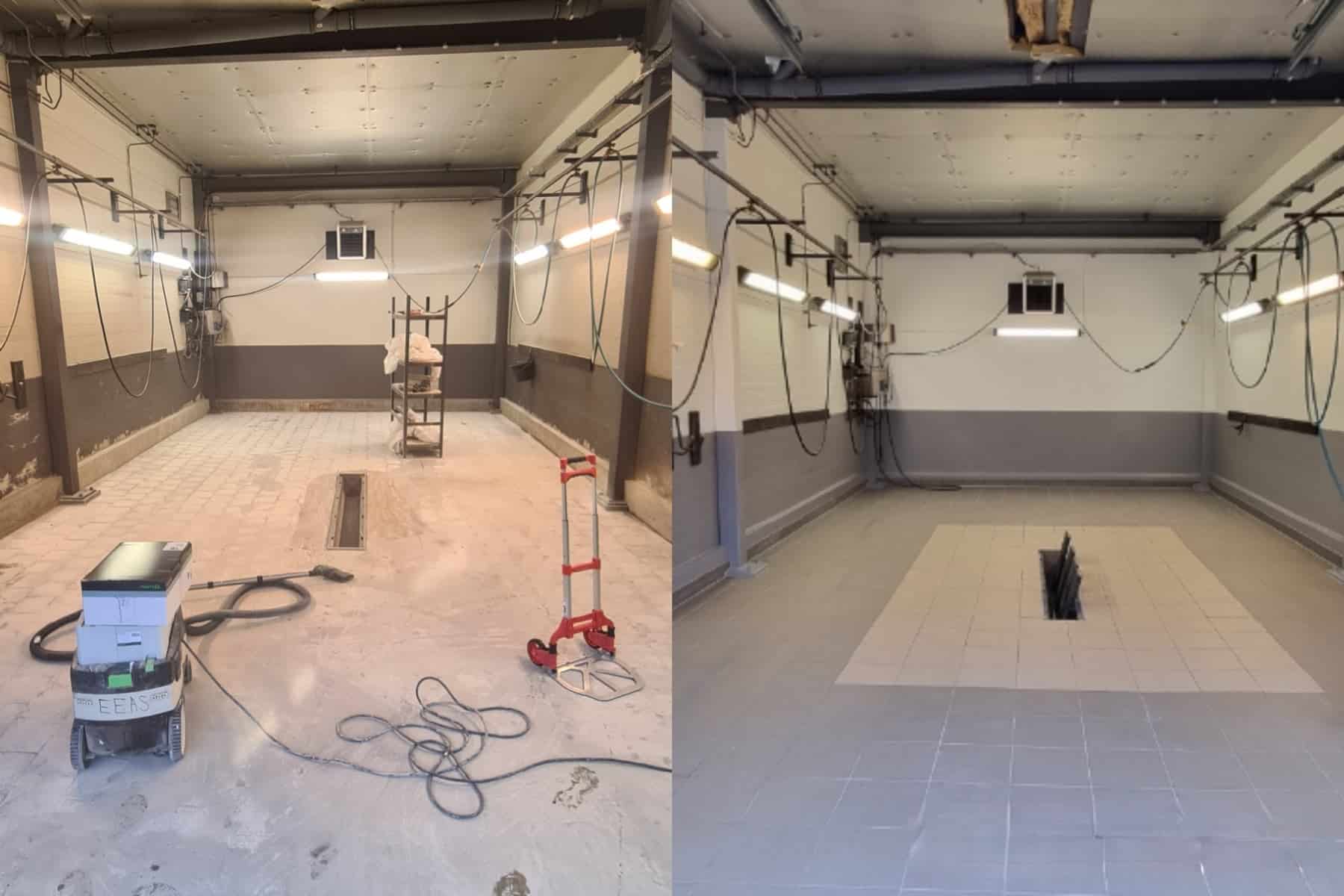 Referensjobb "Då är tvätthallen som ny igen efter vi lagt in nytt klinkergolv och målat om" utfört av ProPaint Entreprenad i Göteborg AB