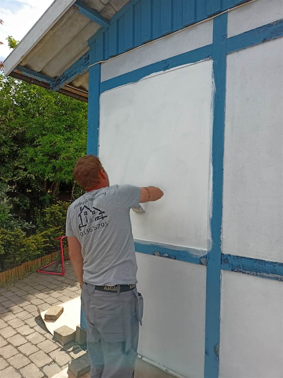 Referensjobb "Målning fasad" utfört av DM Bygg & Renovering AB
