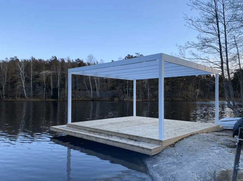 Referensjobb "En underbar plats för en pergola 😊" utfört av Framtida Hus Sthlm AB