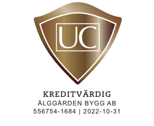 Referensjobb "UC Kreditvärdig" utfört av Älggården Bygg AB