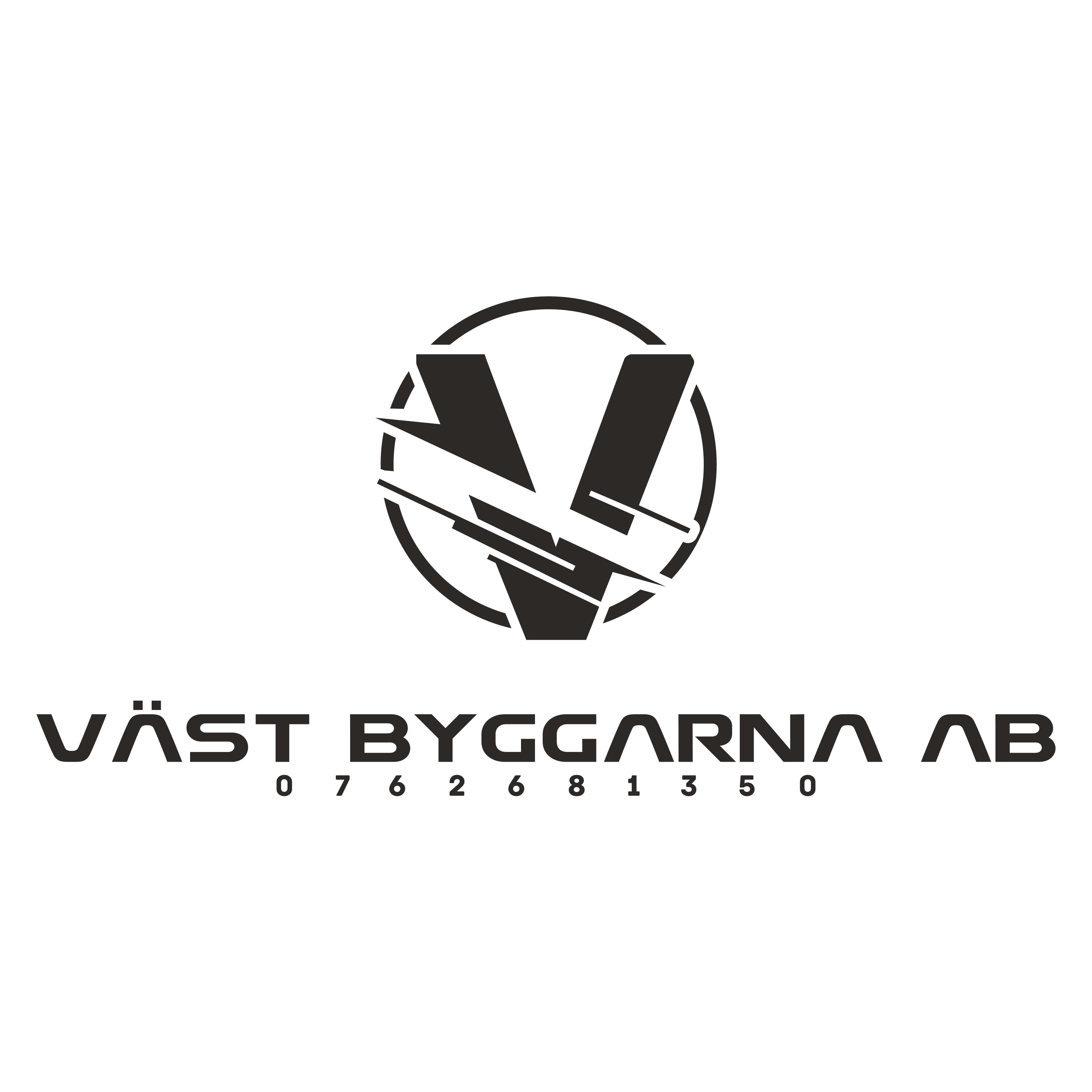Logotyp för Väst Byggarna AB