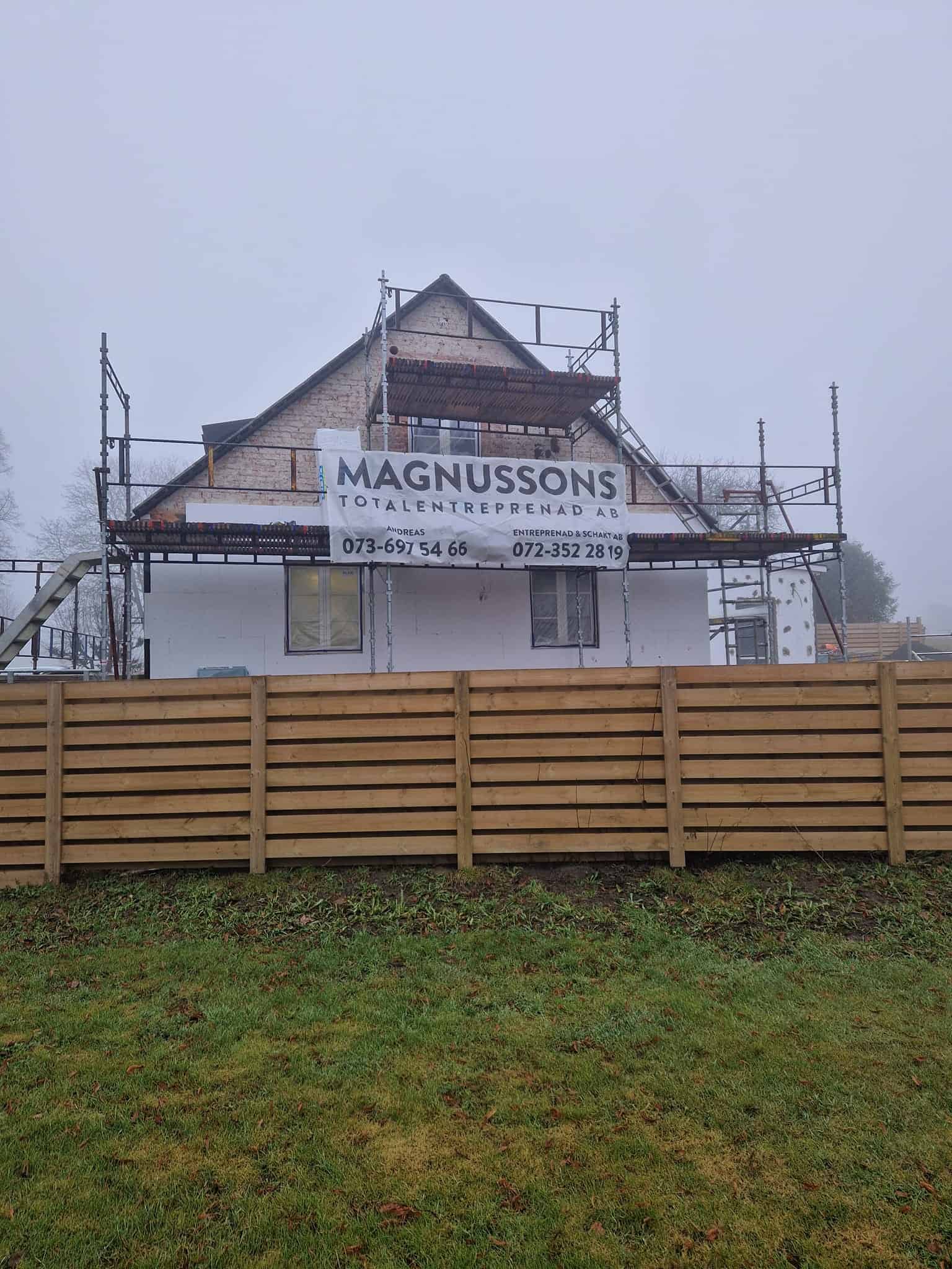 Referensjobb "Fasadrenovering" utfört av A.Magnussons Måleri & Entreprenad AB