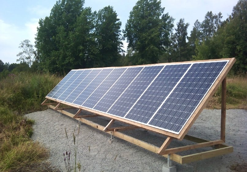 Referensjobb "Markmonterade solceller är också ett alternativ…" utfört av Takel Energy AB