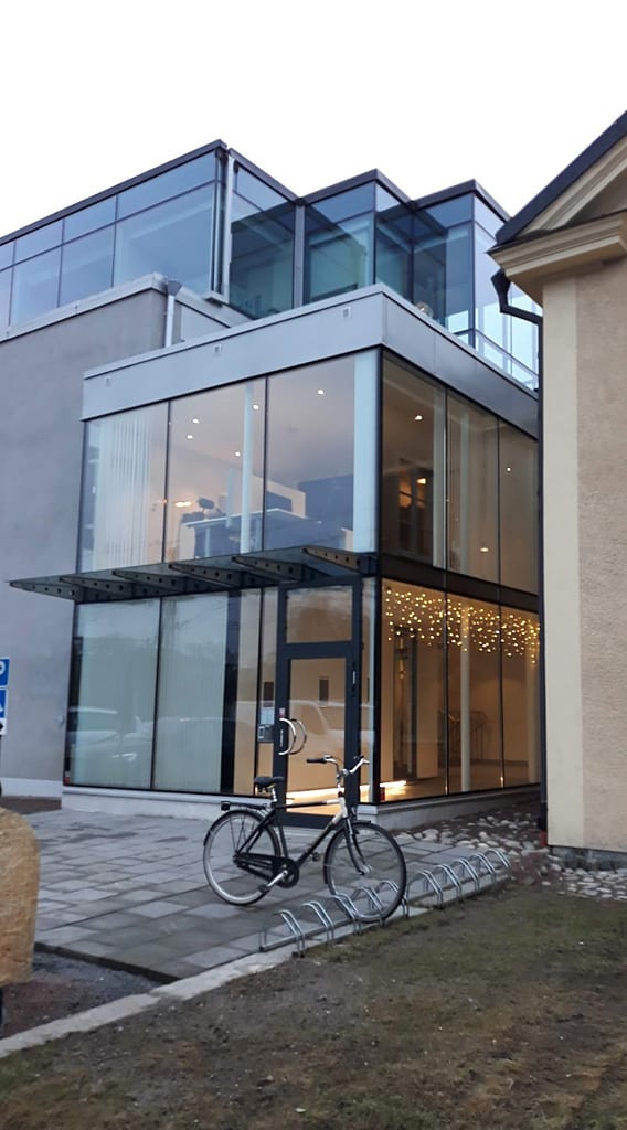 Referensjobb "Färdigt resultat av påbyggnaden" utfört av GP Sten och Bygg AB