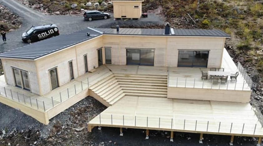 Referensjobb "Ny 300 m2 altan i Norrfällsviken" utfört av Solid Bygg och Betong i Sundsvall AB