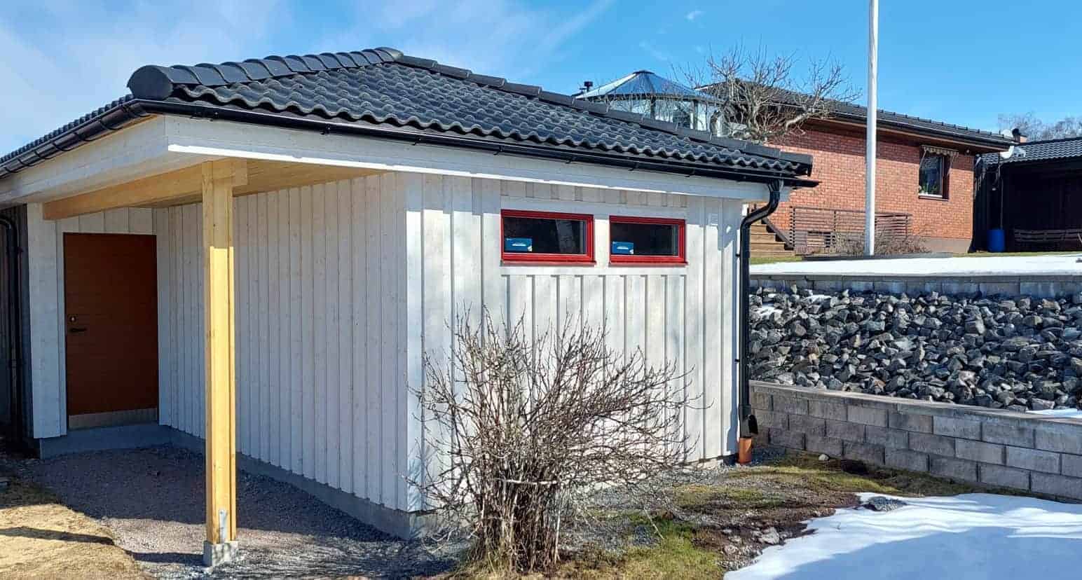Referensjobb "Tillbyggnad av garage" utfört av Mikael Fogelbergs Byggnadsfirma i Mullsjö