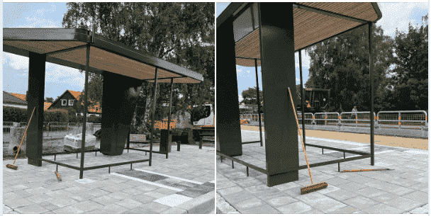 Referensjobb "Busshållplats" utfört av 3Dgård & anläggning AB