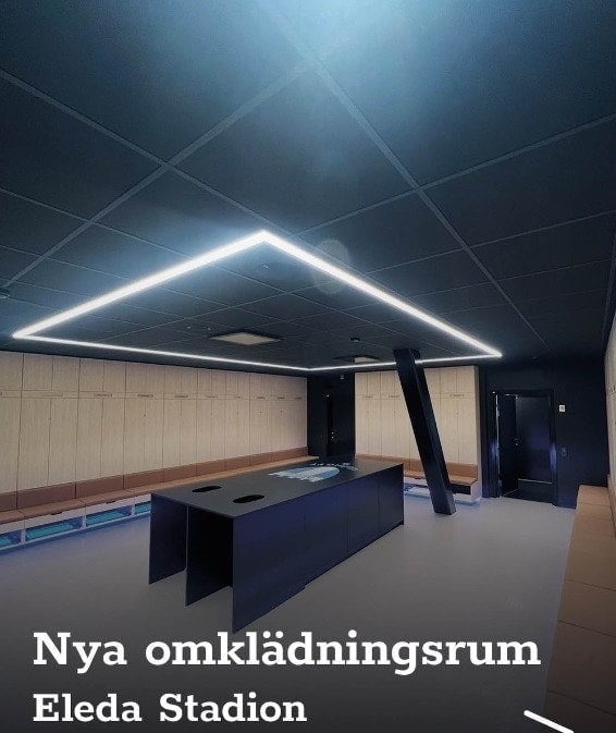 Referensjobb "Arbetet på Eleda Stadion i Malmö" utfört av Karaten Bygg AB