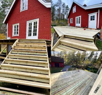Referensjobb "Ny trappa" utfört av Glaser Bygg och Hustjänst AB
