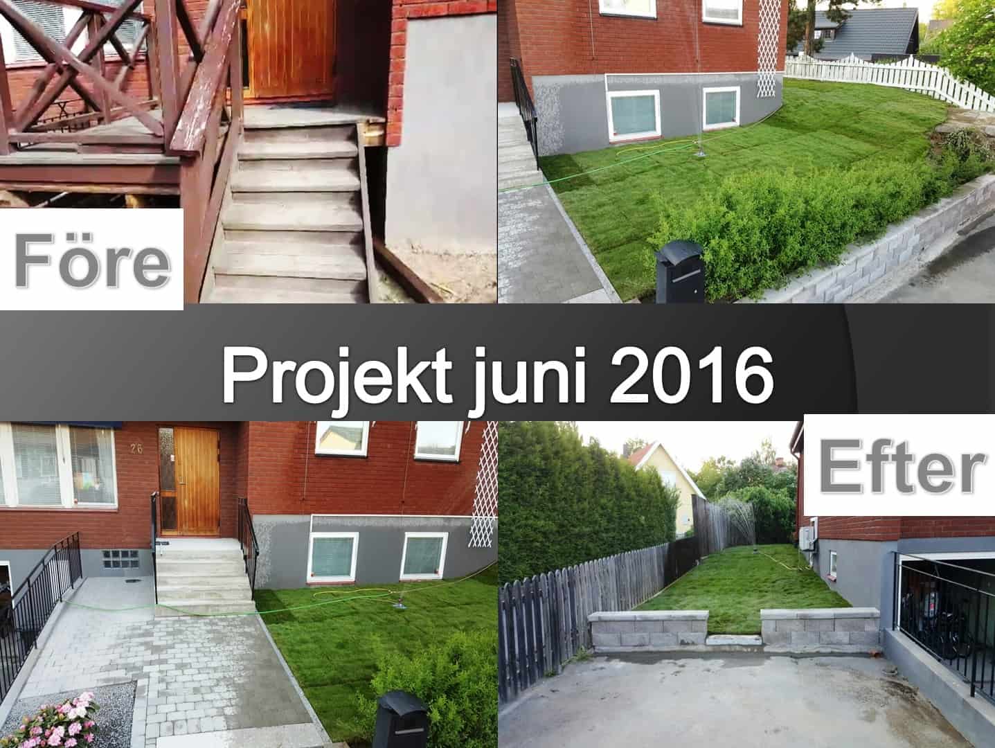 Referensjobb "Murarbete_trapparbete_Stensättning_gräsanläggning" utfört av Gröna Bussen AB