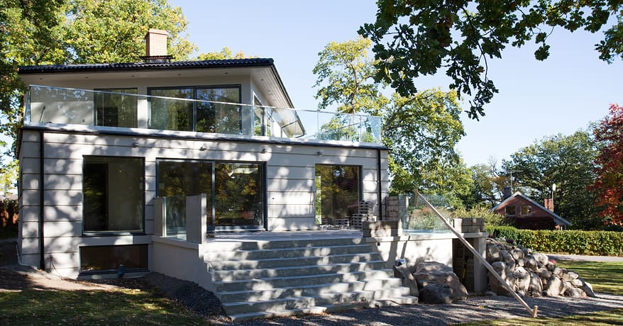Referensjobb "Nybyggnation villa, 308+35 kvm, Stocksund" utfört av E-light AB