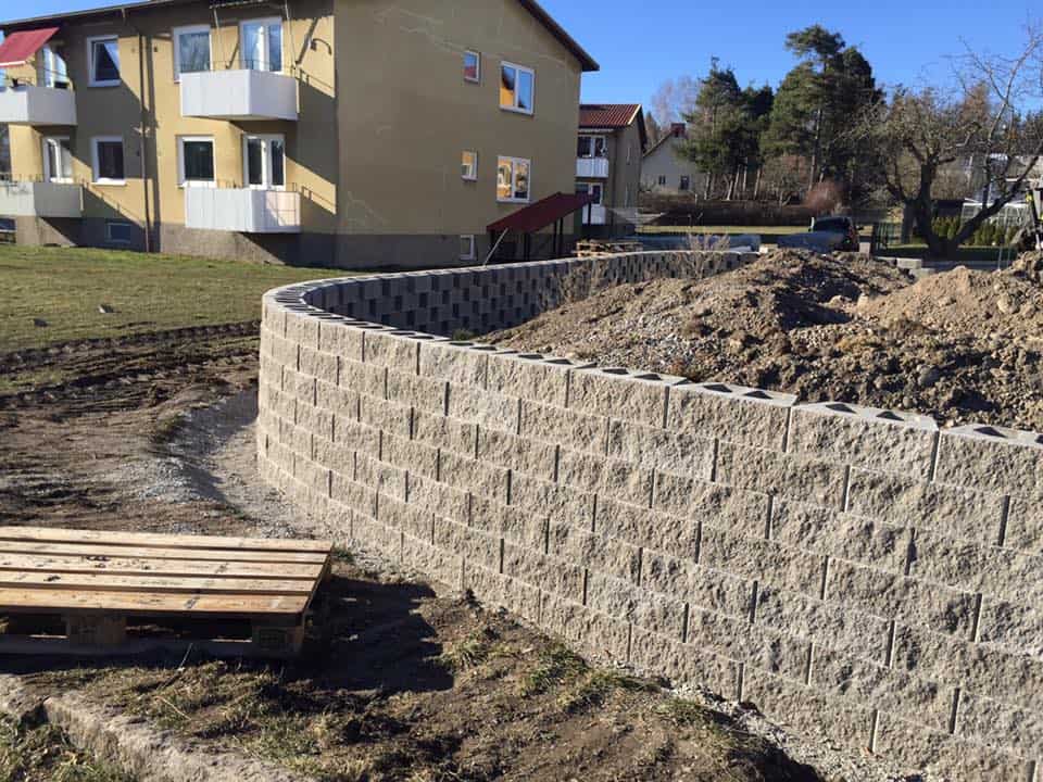 Referensjobb "Mur" utfört av MLS Alltjänst & Byggservice AB